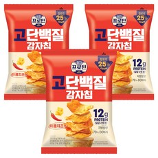 롯데웰푸드 이지프로틴 고단백질 감자칩 매콤치즈맛, 50g, 3개
