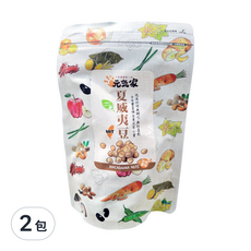 元氣家 烘焙原味夏威夷豆, 低溫烘焙，無調味，無防腐劑，含有豐富維生素及蛋白質, 200g, 2包