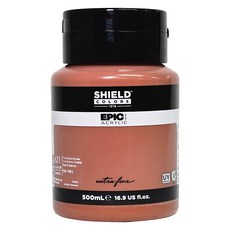 쉴드 에픽 아크릴물감 621 번트 시엔나, 1색, 500ml