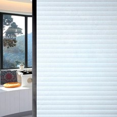 3D立體磨砂玻璃貼 Set 4個，100*40-45cm，PVC材質，防窺靜電窗戶貼膜玻璃貼, 百葉窗, 1組