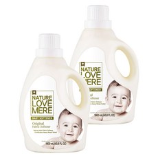 네이쳐러브메레 오리지널 유아섬유유연제 허브가든향 본품, 1.8L, 2개