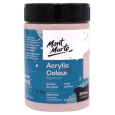 Mont Marte 蒙瑪特 壓克力顏料，黃粉色，300mL, 1色