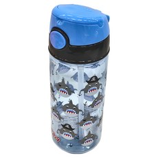 Nuby 晶透運動水杯 細吸管, 鯊魚, 532ml, 1個