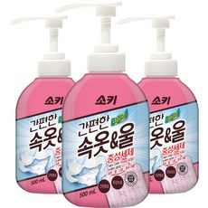 소키 간편한 속옷 울 중성세제 본품, 500ml, 3개