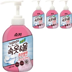 소키 간편한 속옷 울 중성세제 본품, 500ml, 4개