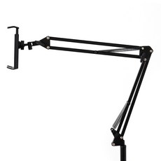 홈플래닛 140cm 자바라 스탠드 탭 패드 태블릿 스마트폰 거치대 대형, 블랙, 1개 - 이미지 6
