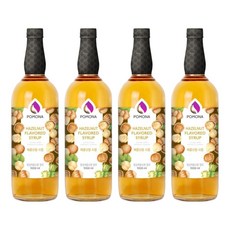 포모나 헤이즐넛향 시럽, 1L, 4개 1000ml, 4개