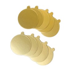 特圓 蛋糕紙托-金色圓形(50入) 8cm, 一次性蛋糕紙墊, 1入