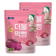 베베쿡 처음먹는 더블떡뻥 30g, 백미 + 고구마 혼합맛, 2개