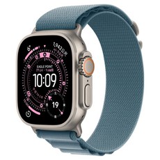 Apple 2025 Apple Watch Ultra3 鈦金屬, GPS + 行動網路, 原色 + M淡藍色高山錶環, 49mm