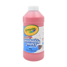 Crayola 繪兒樂 可水洗兒童顏料 紅色, 16oz, 1色