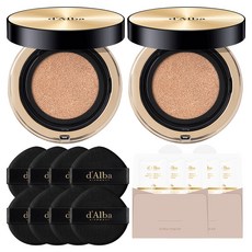 달바 글로우 핏 세럼 커버 쿠션 15g + 퍼프 4p + 세럼 클렌저 9ml 세트, 21호(쿠션), 2개