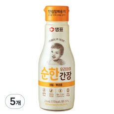 샘표 우리 아이 순한 간장 비빔 볶음용, 200ml, 5개