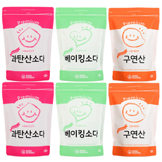 SODA SCHOOL 家用洗滌劑優質小蘇打1kg+檸檬酸1kg+過碳酸鈉1kg套裝, 2組