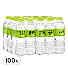 풀무원샘물 생수, 500ml, 100개