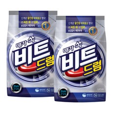 Beat 洗衣粉 滾筒洗衣機專用, 2袋, 2.5kg