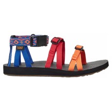 Teva Original Alp Revive 400周年 女款 戶外機能織帶涼鞋, 90年代復興, 藍紅橘色, 240mm