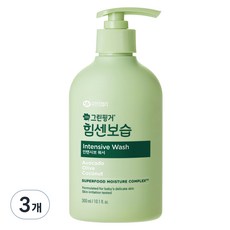 그린핑거 힘센보습 인텐시브 워시, 3개, 300ml