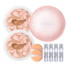 에이지투웨니스 스파클케이스 + 리필 12.5g x 2p + 앰플 10ml x 4p, 핑크베이지(23호), 1세트