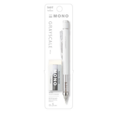 Tombow 蜻蜓牌 MONO 自動鉛筆 + 橡擦, 0.5mm MONOgraph 機械鉛筆, 1組