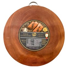 宏圓生活 極厚系列圓木砧板, 廚房料理用, 直徑39cm, ACA205, 3尺(直徑39 x 3.5cm), 1個