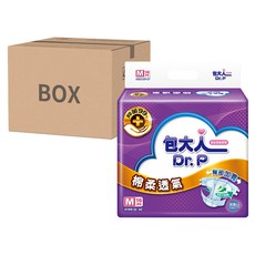 Dr.P 包大人 棉柔透氣 黏貼型成人紙尿褲 M 號 臀部加寬 32-44吋, M 腰圍32~44吋, 16片, 6包