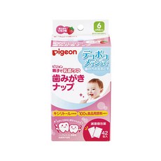 pigeon 貝親 草莓潔牙濕巾 42張, 1包