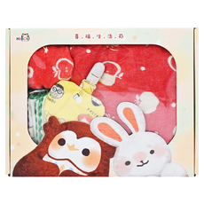 HiBOU 喜福 蘋安彌月禮盒 Set 4件入, 平安小蘋果, 寶貝平安長大