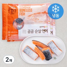 곰곰 순살 연어 (냉동), 300g, 2개