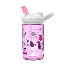CAMELBAK eddy+兒童吸管運動水瓶, 1-8歲適用, 養成自主喝水習慣, 歡樂獨角獸, 400ml, 1個