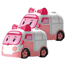 ROI TOYS 合金車系列 安寶款, 救援小英雄波力, 小朋友最愛卡通車, 精緻合金材質, MRT-0602, 2個