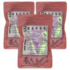 蔘大王 黑豆牛蒡茶包 6gX15入 共90g, 6g, 15個, 3包