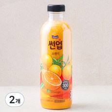 썬업 오렌지주스, 2개, 750ml