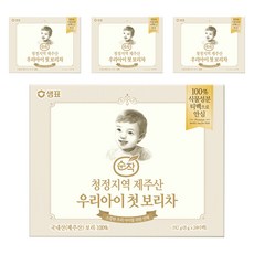 순작 제주산 우리아이 첫 보리차, 8g, 24개입, 4개 192g, 4개