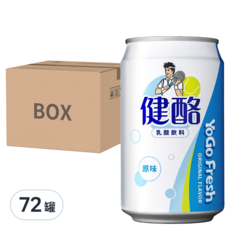 金車 健酪 乳酸飲料, 原味 320ml x 24罐, 72罐