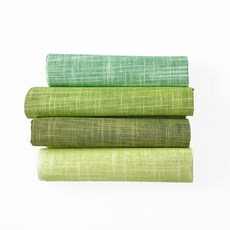 나비손길 린넨 7수 혼방 대폭 원단 1/8마 세트, 애플민트, 연두, 풀색, 진녹색, 1개 애플민트, 연두, 풀색, 진녹색