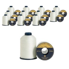 COTTONVILL 高級縫紉機線, 45'S/2 色號 C002, 1700公尺 2入, 12捲