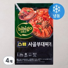 비비고 스팸 사골 부대찌개 (냉동), 700g, 4개