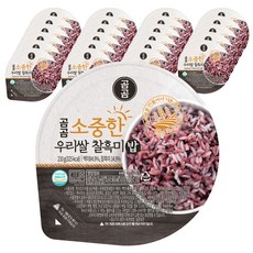 곰곰 소중한 우리쌀 찰흑미밥, 210g, 24개