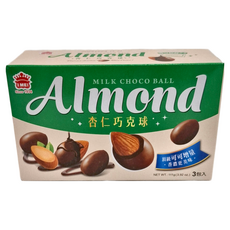 義美 杏仁巧克球 牛奶巧克力, 111g, 1盒