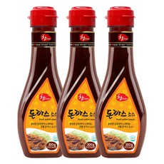 우리식품 돈까스 소스, 300g, 3개