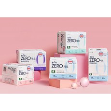 순수한면 제로 생리대 날개형 중형 16개입 x 4팩 + 대형 14개입 x 2팩 세트, 1세트 - 이미지 3
