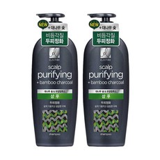 엘라스틴 대나무 숯 두피정화 샴푸, 680ml, 2개