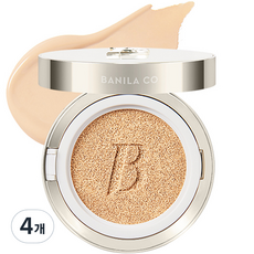 바닐라코 커버리셔스 얼티밋 화이트 쿠션 파운데이션 14g, 21 아이보리, 4개