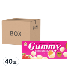 義美 QQ糖巧克球 草莓煉乳, 50g, 40盒
