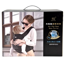 KU.KU Duckbill 酷咕鴨 KUKU PLUS 充氣墊腰凳揹帶, 時尚飛織面料, 透氣輕量, 1組