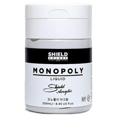 쉴드 모노폴리 아크릴물감 671 Silver, 250ml, 1색