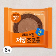 라라스윗 저당 초코롤, 80g, 6개
