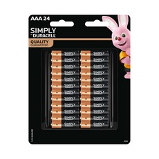 DURACELL 金頂 Simply 鹼性電池4號 AAA 24入裝, 24入, 1組