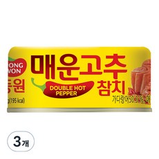 동원 매운 고추참치 통조림, 150g, 3개